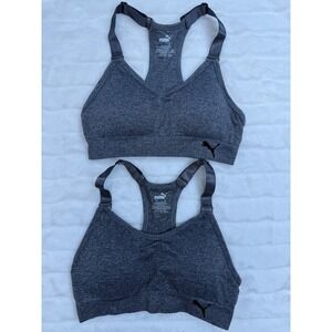 Puma Sports Bra Womens Small Racerback Seamless‎ Adjustable Activewear Yoga Gym